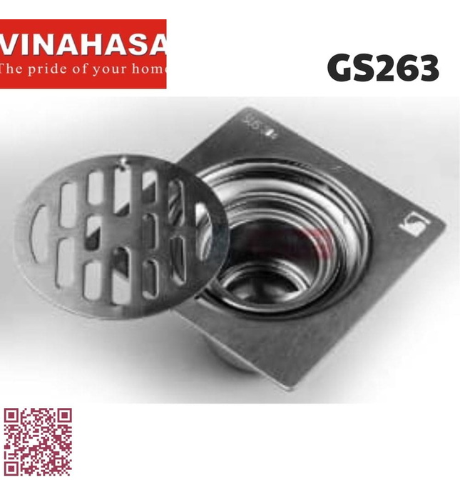 Ga thoát sàn inox201 Vinahasa GS263