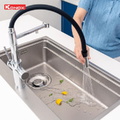 Vòi rửa bát nóng lạnh 3 đường nước Konox Combi Chrome