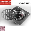 Ga thoát sàn inox304 Vinahasa 304-GS322