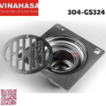 Ga thoát sàn inox304 Vinahasa 304-GS324