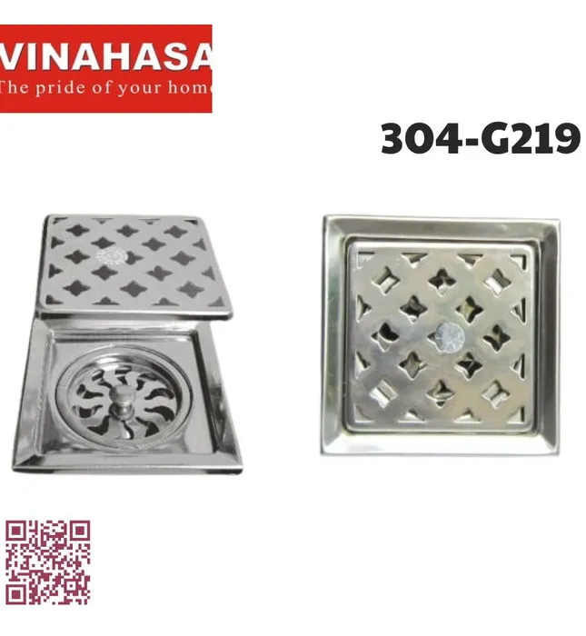 Ga thoát sàn inox304 Vinahasa 304-G219