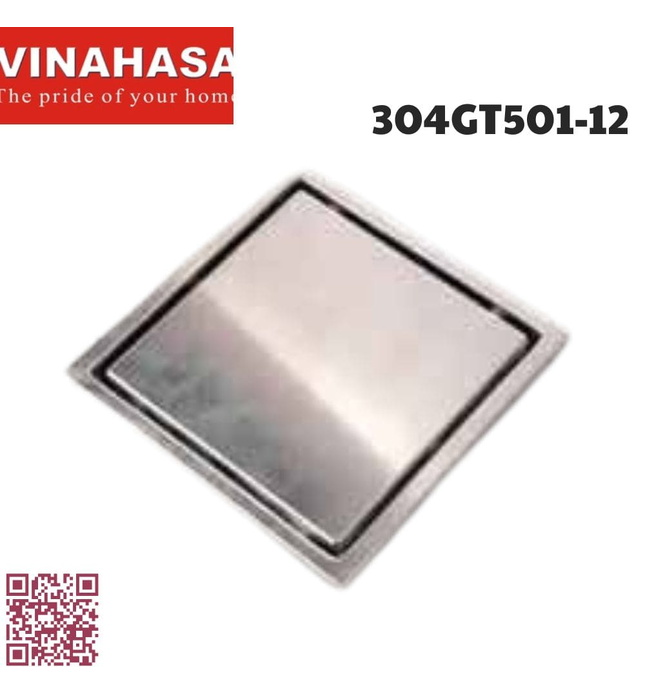 Ga thoát sàn inox304 Vinahasa 304GT501-12