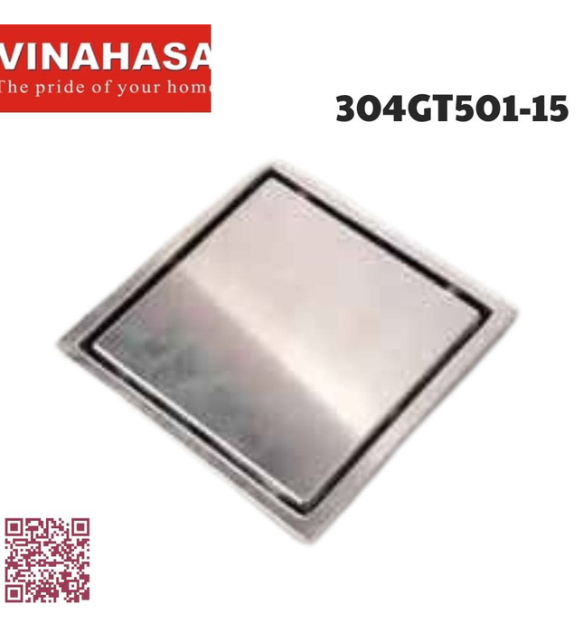 Ga thoát sàn inox304 Vinahasa 304GT501-15