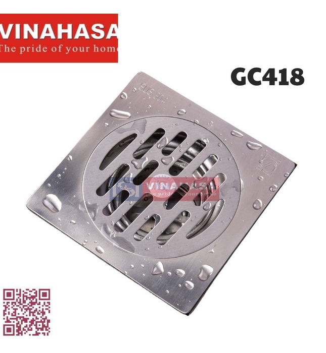 Ga thoát sàn inox201 Vinahasa GC418