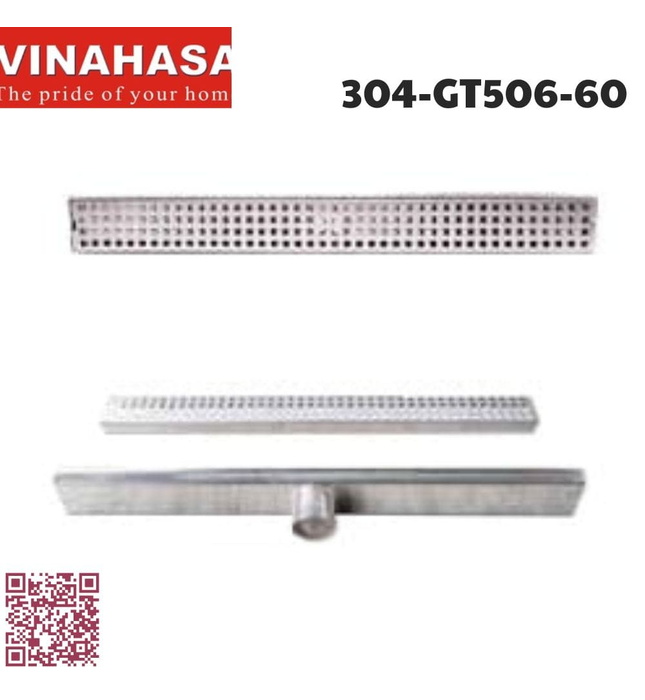 Ga thoát sàn inox304 Vinahasa 304-GT506-60