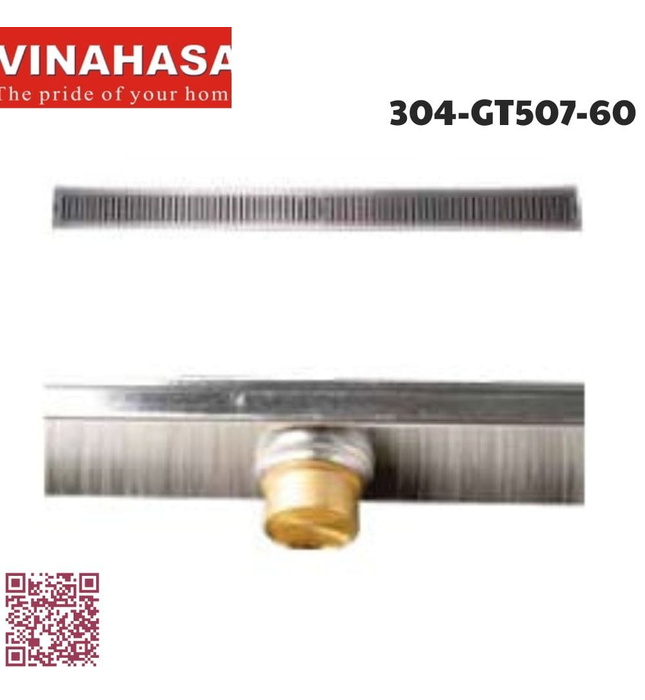 Ga thoát sàn inox304 Vinahasa 304-GT507-60