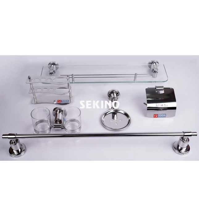 Bộ phụ kiện phòng tắm inox 6 món Sekino 304TD3600