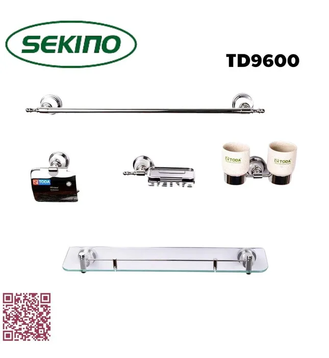 Bộ phụ kiện phòng tắm inox 5 món Sekino TD9600