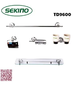 Bộ phụ kiện phòng tắm inox 5 món Sekino TD9600