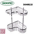 Kệ góc để đồ 2 tầng Sekino 304KL32