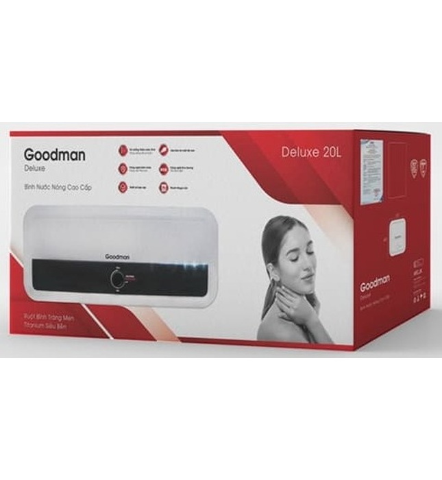 Bình nóng lạnh gián tiếp ngang 20 lít Goodman GN20