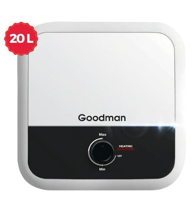 Bình nóng lạnh gián tiếp vuông 20lít Goodman GV20