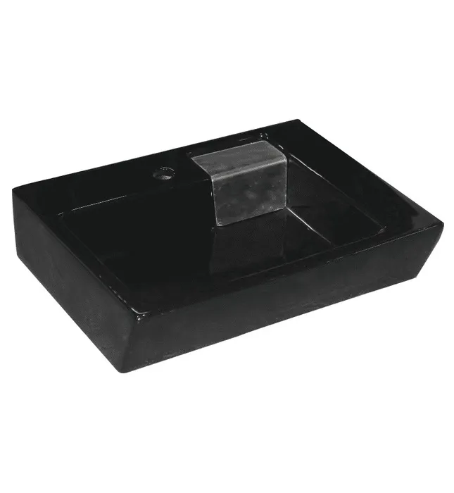Chậu lavabo dương bàn màu đen ATMOR AT142GB