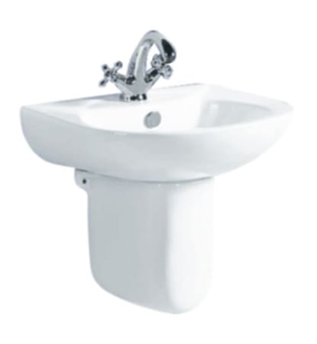 Chậu lavabo treo tường chân lửng ATMOR AT212