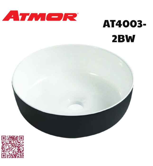 Chậu lavabo đặt bàn ATMOR AT4003-2BW