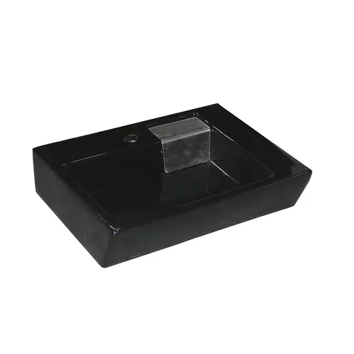 Chậu lavabo dương bàn màu đen ATMOR AT142GB