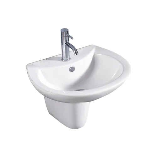 Chậu lavabo treo tường chân lửng ATMOR AT3007D