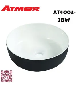 Chậu lavabo đặt bàn ATMOR AT4003-2BW