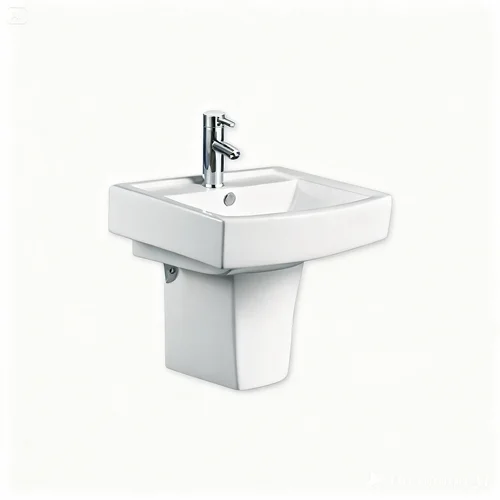 Chậu lavabo treo tường chân lửng ATMOR AT502 