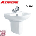 Chậu lavabo treo tường chân lửng ATMOR AT212