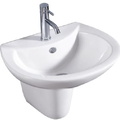 Chậu lavabo treo tường chân lửng ATMOR AT3007D