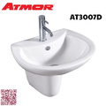 Chậu lavabo treo tường chân lửng ATMOR AT3007D