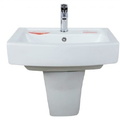 Chậu lavabo treo tường chân lửng ATMOR AT502 