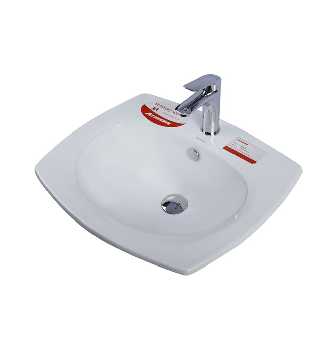 Chậu lavabo dương vành ATMOR AT40230