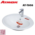 Chậu lavabo dương vành ATMOR AT-T808