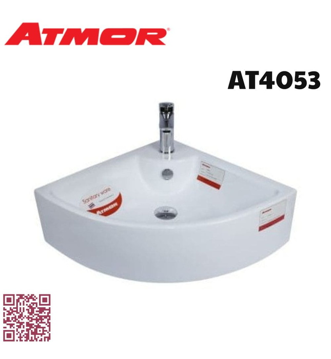 Chậu lavabo góc treo tường ATMOR AT4053