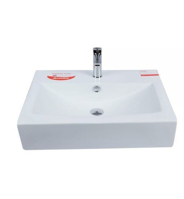 Chậu lavabo treo tường không chân ATMOR AT4583A