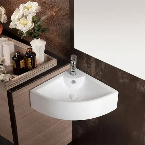 Chậu lavabo góc treo tường ATMOR AT4053