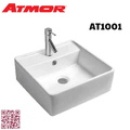Chậu lavabo treo tường không chân ATMOR AT1001