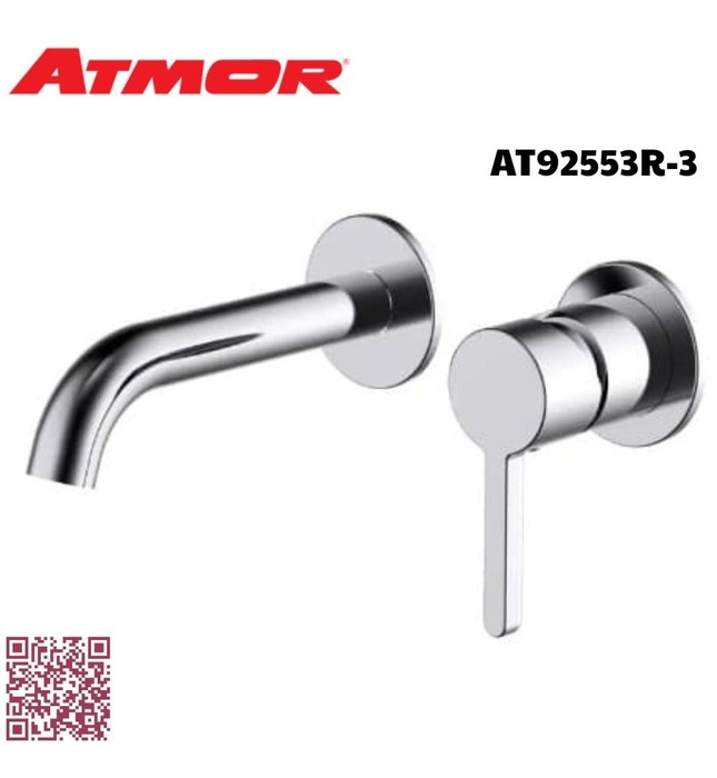 Vòi lavabo nóng lạnh âm tường ATMOR AT92553R-3