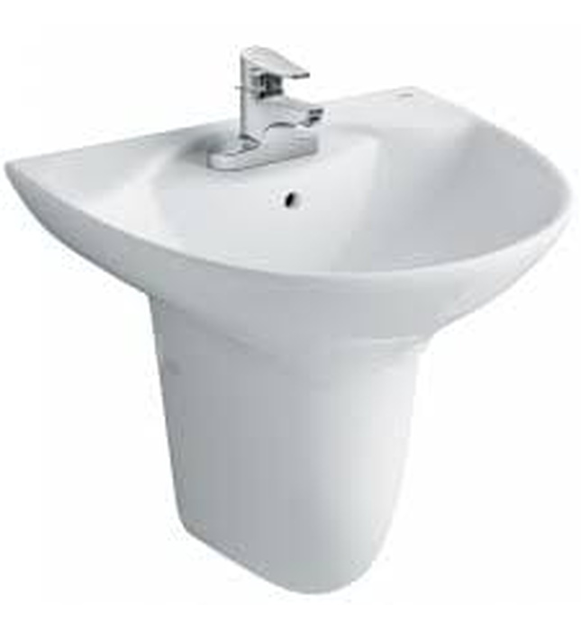 Chậu rửa mặt treo tường chân lửng Inax L-288V+L-288VC