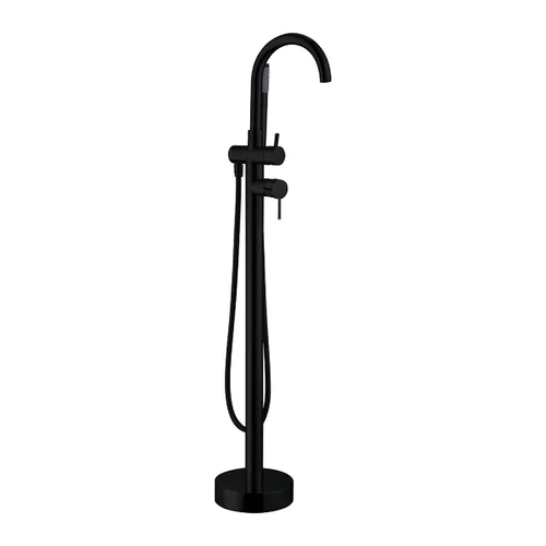 Bộ vòi bồn tắm đặt sàn màu đen ATMOR AT1300050A-B01