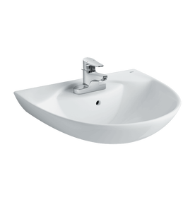 Chậu rửa mặt treo tường 3 lỗ Inax L-288VEC không chân