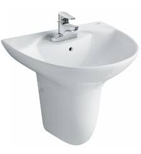 Chậu rửa mặt treo tường chân lửng Inax L-288V+L-288VC