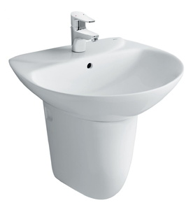 Chậu rửa mặt treo tường Chân lửng Inax L-285V+L-288VC