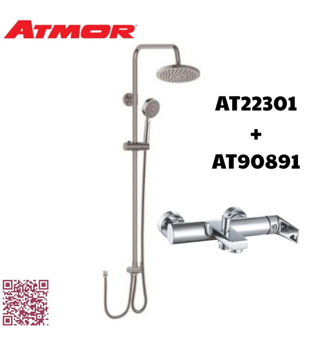 Bộ sen cây đứng nhà tắm ATMOR AT22301+AT90891