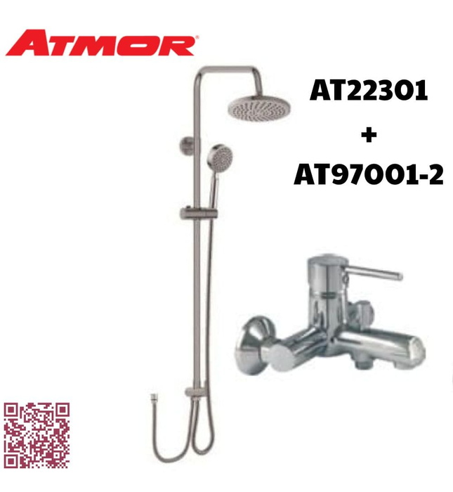 Bộ sen cây đứng nhà tắm ATMOR AT22301+AT97001-2