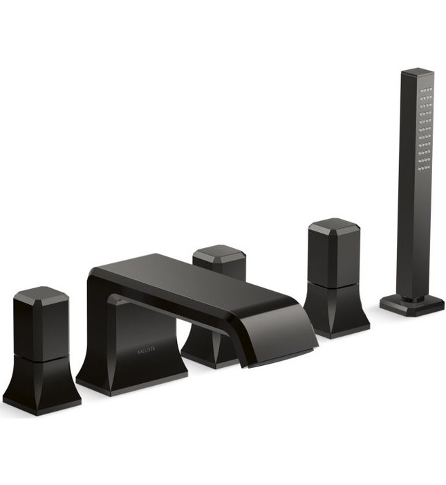 Vòi xả bồn tắm 5 lỗ màu đồng Kallista P32712-00-2MB