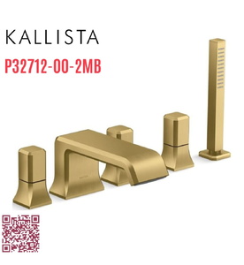 Vòi xả bồn tắm 5 lỗ màu đồng Kallista P32712-00-2MB