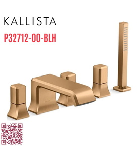 Vòi xả bồn tắm 5 lỗ màu đồng Kallista P32712-00-BLH