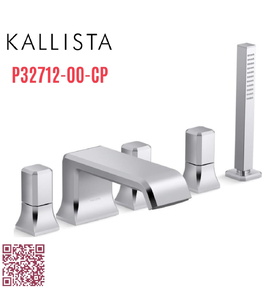 Vòi xả bồn tắm 5 lỗ màu chrome Kallista P32712-00-CP