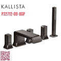 Vòi xả bồn tắm 5 lỗ màu đen Kallista P32712-00-BGP
