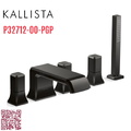 Vòi xả bồn tắm 5 lỗ màu đen Kallista P32712-00-PGP