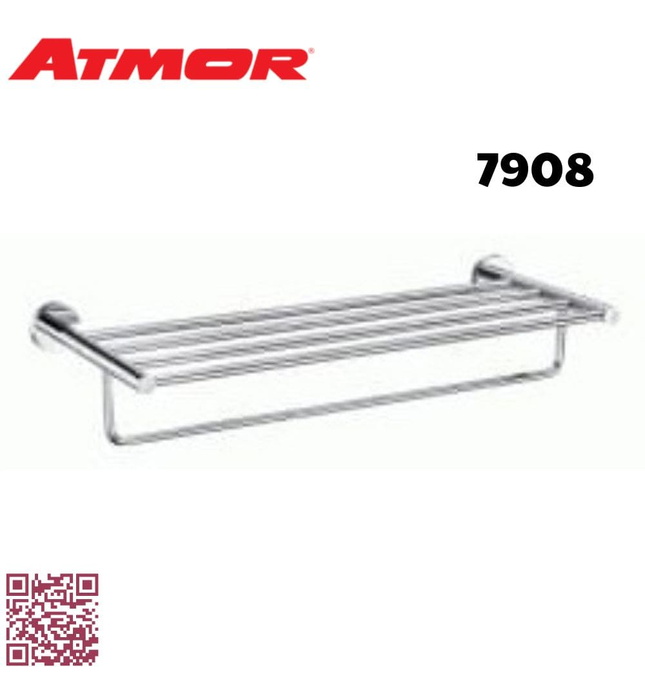 Thanh vắt khăn 2 tầng 61cm ATMOR 7908