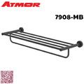 Thanh vắt khăn 2 tầng 61cm ATMOR 7908-MB