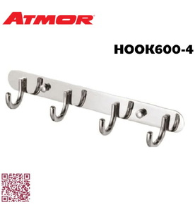Móc treo áo 4 vấu 30cm ATMOR HOOK600-4